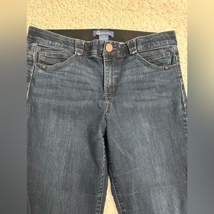 Democracy Ab Technology Jeans Womens Size 16 Skinny Dark Blue Denim Mid Rise